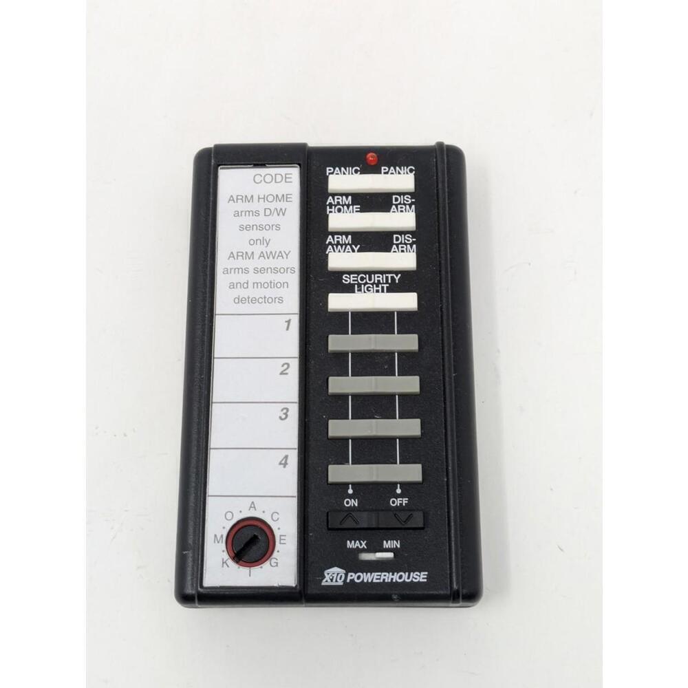 X-10 Powerhouse Remote Security System Alarm SH624 Universal Remote Control